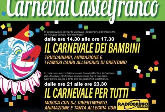 “Carneval Castelfranco” sabato 22 febbraio il centro si accende di allegria