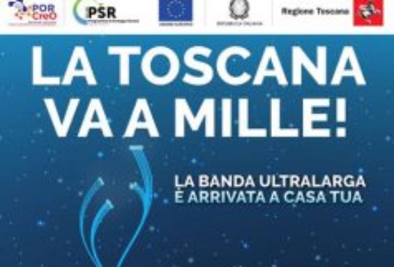 Banda ultra larga: anche a Orentano e Villa Campanile arriva la campagna “la Toscana va a mille”