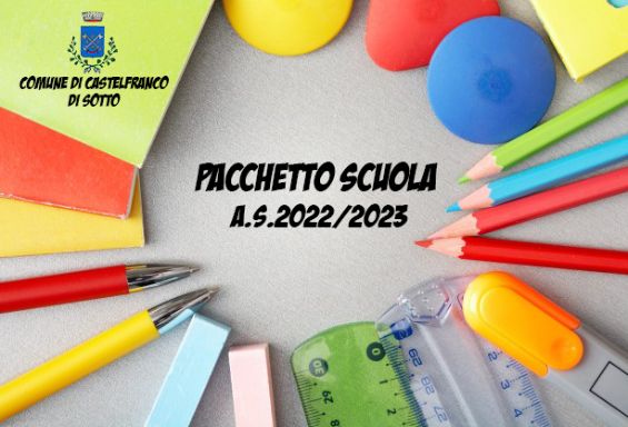 Bando assegnazione incentivo economico individuale - pacchetto scuola 2022/2023